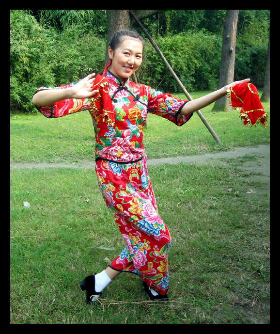 Helen doing a traditional dance